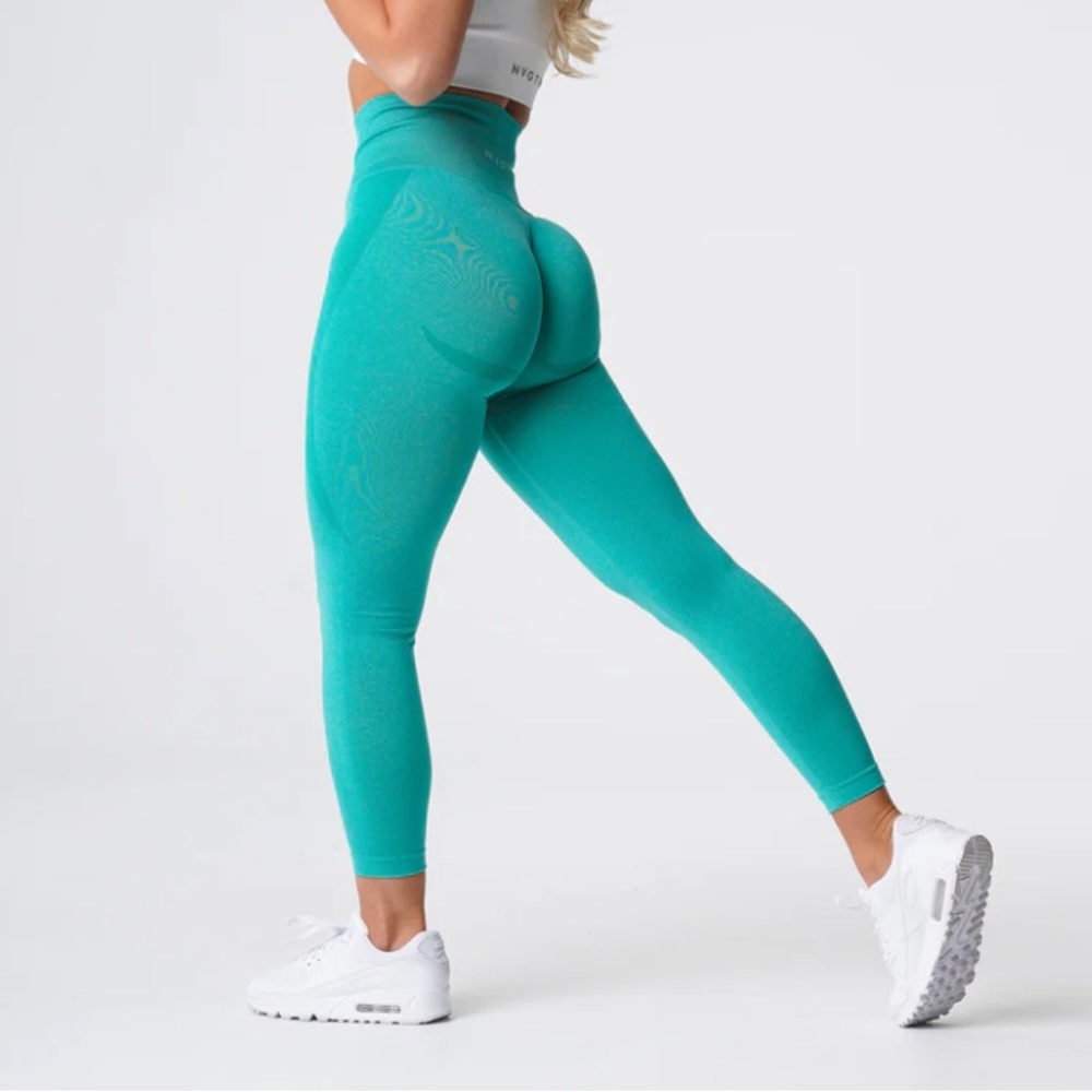 NVGTN Turquoise Contour Seamless Leggings Size XL